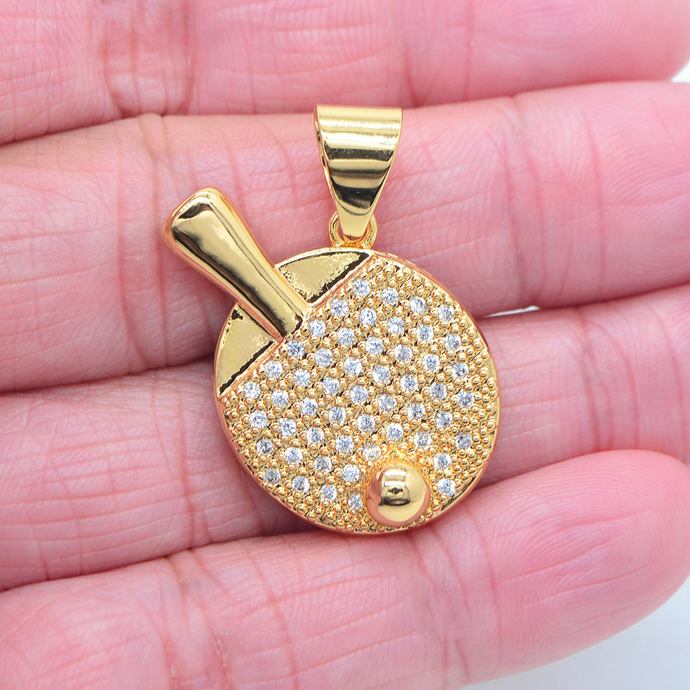 Table Tennis Zlc - High Quality Gold Color Clear Cubic
