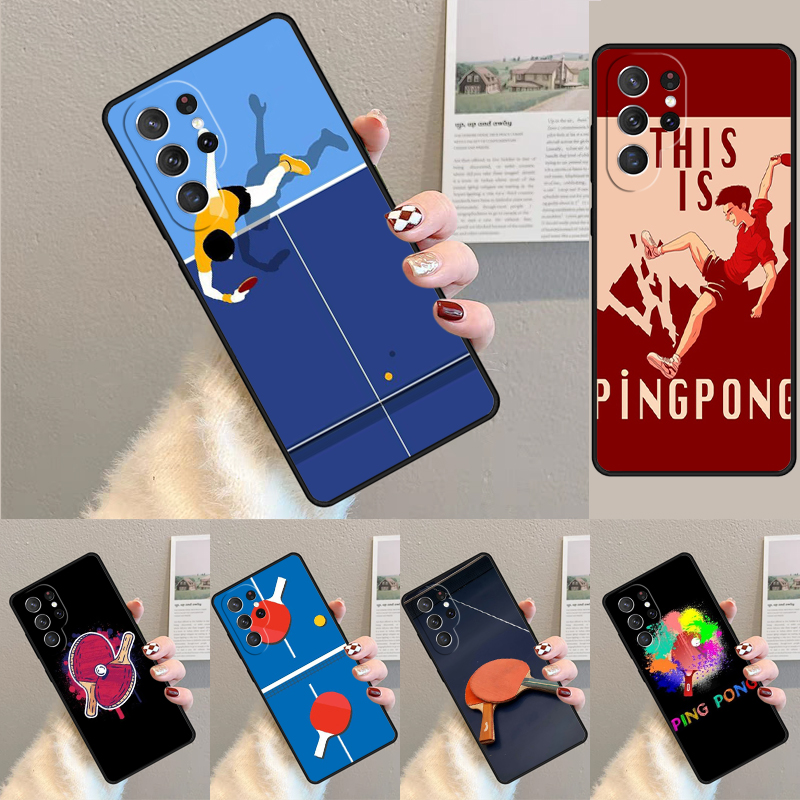 Table Tennis Sport TPU Phone C - Table Tennis Cartoon recensie en prijs