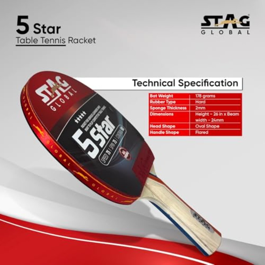 STAG GLOBAL Table Tennis Racke - Table Tennis Intermediate Level recensie en prijs