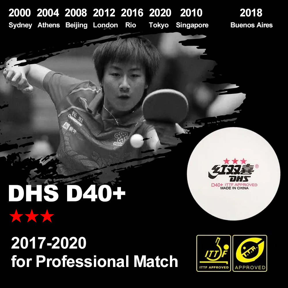 DHS D40+ DJ40+ Ping Pong Balls - Table Tennis Robot recensie en prijs