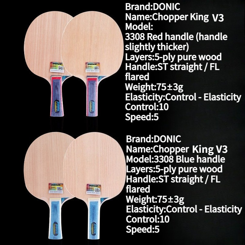 DONIC Chopper V3 Table Tennis  - Table Tennis Grip Types recensie en prijs